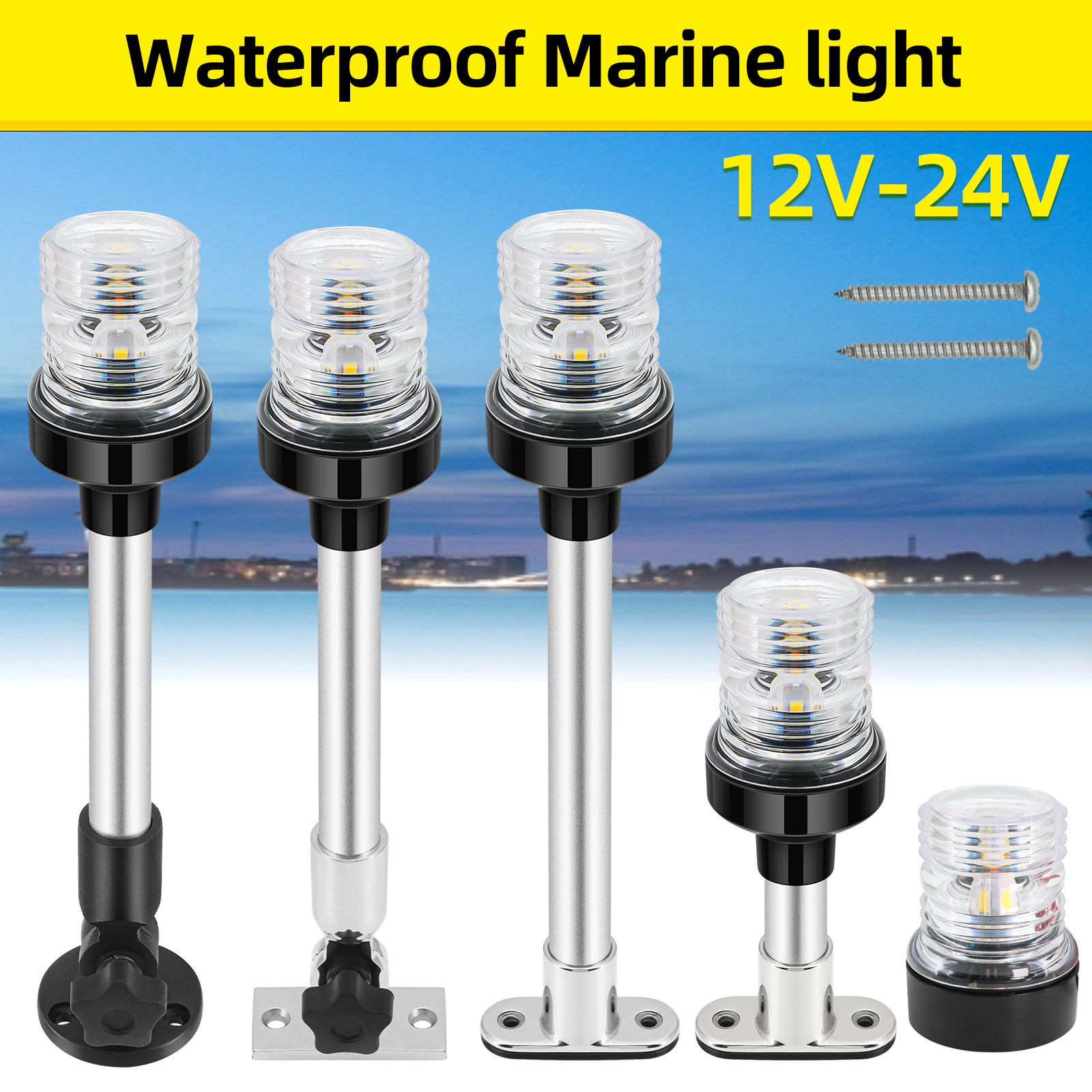 6/12inch LED Fold Yacht Naviga - огляд і ціна Fishing Boat Paddle