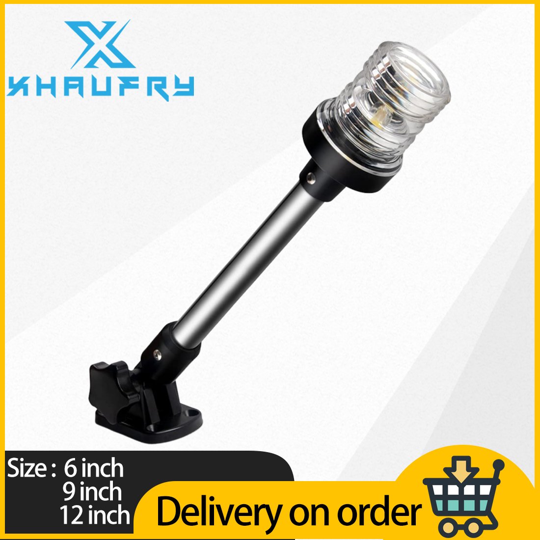 360 Degree White LED Fold Down - огляд і ціна Fishing Boat Navigation Light