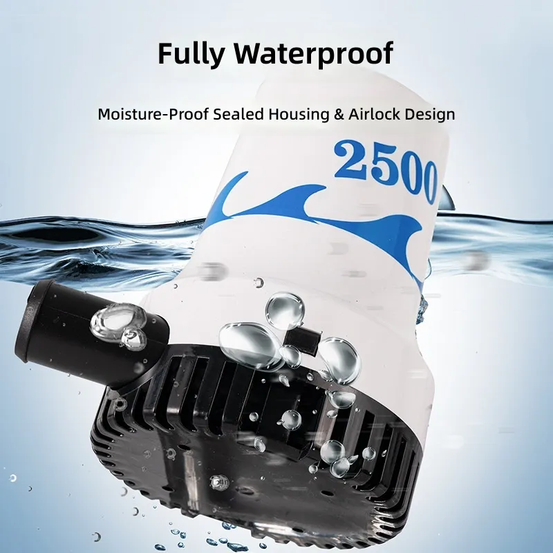 Marine Bilge Pump 12V 24V DC S - огляд і ціна Fishing Boat Bilge Pump