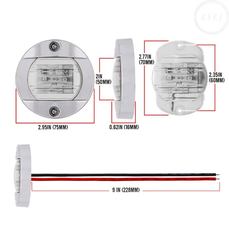 For Yacht Fishing Vessel 12V/2 - огляд і ціна Fishing Boat Navigation Light
